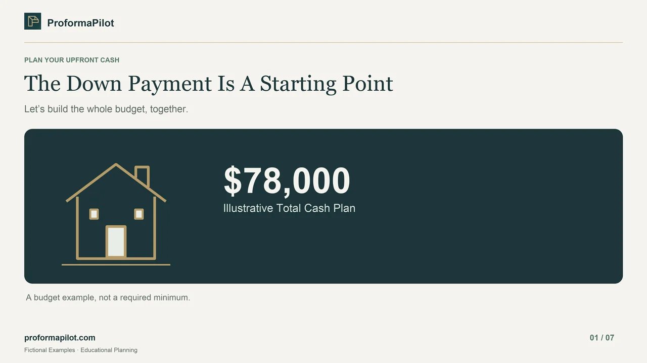 The Down Payment Is A Starting Point: Let’s build the whole budget, together.