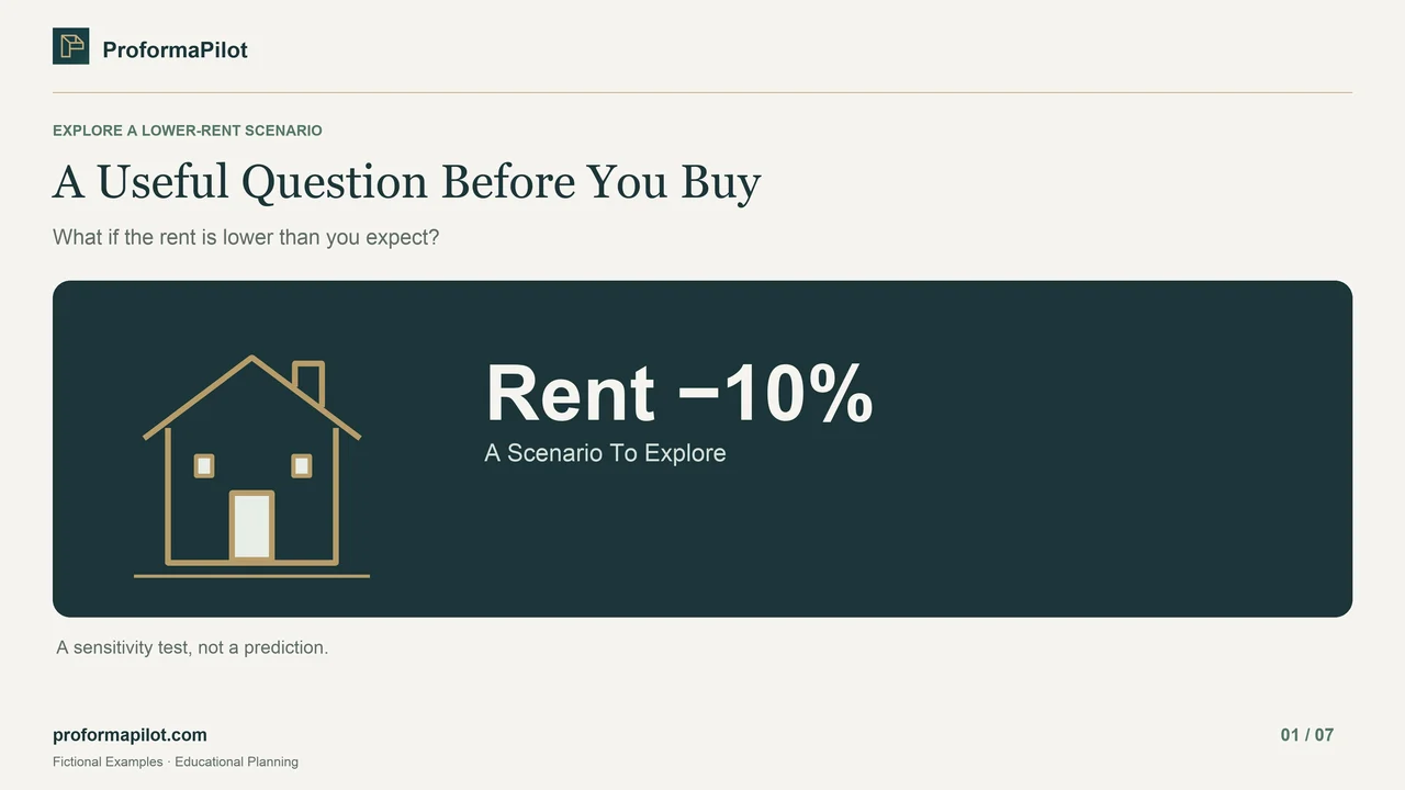 A Useful Question Before You Buy: What if the rent is lower than you expect?